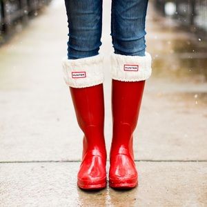 Hunter Tall Boot Socks | Natural White | Cable Knit | Size Medium (7-8) | NIB!